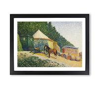 Albert Dubois Pillet Little Circus Camp Classic Painting Framed Print | A2 Black Framed Wall Art | Ready to Hang | Classic Historical Picture | Living Room Bedroom Lounge Office