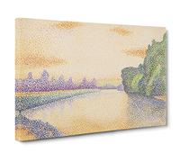 Albert Dubois Pillet Marne at Dawn Canvas Print | Gallery Wrapped 30mm Frame Wall Art | 30x20 inches | Ready to Hang | Classic Picture | Living Room Bedroom Lounge Office