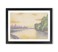 Albert Dubois Pillet Marne at Dawn Classic Painting Framed Print | A2 Black Framed Wall Art | Ready to Hang | Classic Historical Picture | Living Room Bedroom Lounge Office
