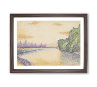 Albert Dubois Pillet Marne at Dawn Classic Painting Framed Print | A2 Walnut Framed Wall Art | Ready to Hang | Classic Historical Picture | Living Room Bedroom Lounge Office