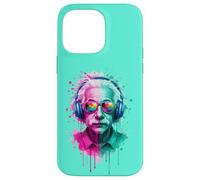 Albert E Physicist wearing Headphones EDM Rave Design Case for iPhone 14 Pro Max