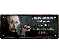Albert Einstein 2054 Decorative Tin Sign 28 x 12 cm