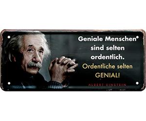 Albert Einstein 2054 Decorative Tin Sign 28 x 12 cm