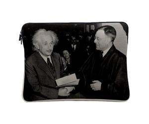 Albert Einstein Celebrite Photo Ancienne Scientifique Case for Computer and Tablet - 12-13 Inches - Linen Look - Printed in France