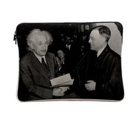Albert Einstein Celebrite Photo Ancienne Scientifique Case for Computer and Tablet 14-15 Inches Linen Look Protective Laptop Sleeve Printed in France
