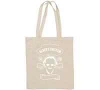Albert Einstein General Relativity Imagination is More Important Than Knowledge Natural Cotton Tote Bag White