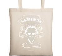 Albert Einstein General Relativity Imagination is More Important Than Knowledge Natural Ecological Cotton Tote Bag Beige