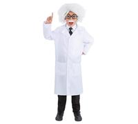 Smiffys Albert Einstein Kit Wig, Glasses, Adhesive Moustache & Tie, Boys Fancy Dress, Heros Dress Up Accessories