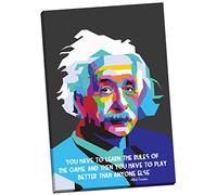Albert Einstein Quotes Modern Art Canvas Print Picture Wall Art Large 30x20 Inches