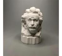 Albert Einstein Statue Albert Einstein Bust Collection Head Figurine Gypsum Figure Sculpture for Living Room Home Shelf Decor,Modern Home Decoration Sketch Practice DIY Art Model