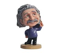Albert Einstein Statue Sculpture Character Figurine Statuette Indoor Home Living Room Bedroom Study Room Decor Car Dashboard Decoration Ornament for Friends,1 Art collection