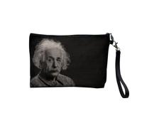 Albert Enstein Genie de la Science Canvas Make-Up Bag Linen Look Toiletry Bag 23.5 x 15 cm, Einstein 6, 23.5 x 15 cm, Makeup Bag