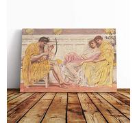 Albert Joseph Moore A Musician Canvas Print | Gallery Wrapped 30mm Frame Wall Art | 20x14 inches | Ready to Hang | Modern Picture | Living Room Bedroom Lounge Office