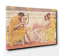 Albert Joseph Moore A Musician Canvas Print | Gallery Wrapped 30mm Frame Wall Art | 30x20 inches | Ready to Hang | Modern Picture | Living Room Bedroom Lounge Office