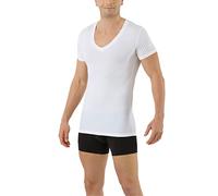 ALBERT KREUZ Functional Coolmax® Cotton Undershirt deep v-Neck Short Sleeves White XL