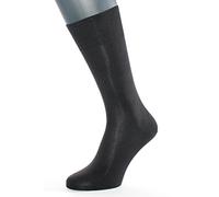 ALBERT KREUZ Men’s luxury business socks made of 98% silk black EU 42-44 / UK 8-10