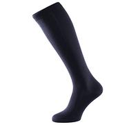 ALBERT KREUZ men’s navy blue luxury business knee high socks of 98% silk - Made in Germany EU 42-44 / UK 8-10
