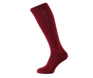 ALBERT KREUZ men?s over-the-calf suit socks made of premium mercerized cotton fil d?Ecosse ruby coloured EU 45-47 / UK 10-12.5