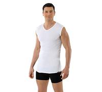 ALBERT KREUZ Sleeveless Organic Cotton Men's Undershirt with v-Neck in White, Size M