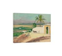 Albert Marquet Famous Picture. Print on Canvas. Old Buildings. Wall Art Painting Reproductions for Living Room Bedroom Home Decor 63x50cm Inner Framed