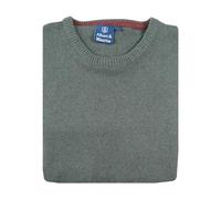 Albert & Maurice Mens Malvern Crew Neck Jumper Olive Large