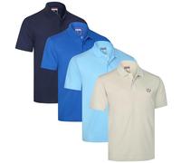 Albert Morris Men's Performance Polo Shirt - Moisture-Wicking, UV Protection, Quick-Dry Fabric, 4-Pack Sizes, XXL, First Price Pack