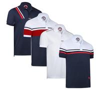 Albert Morris Men's Performance Polo Shirt - Moisture-Wicking, UV Protection, Quick-Dry Fabric, 4-Pack Sizes, S, Eagle Pack