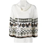 Alberta Ferretti patterned sequin jumper - White L