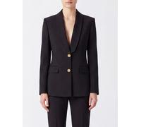 ALBERTA FERRETTI Slim Fit Single-Breasted Wool Blend Blazer with Shawl Collar - Size: 44 - female