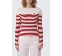 ALBERTA FERRETTI Striped Cotton Crew-Neck Pullover - Size: 40 - female
