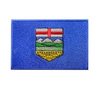 Alberta Flag Patch, Canadian Patch, Canadian Flag Patch, Embroidered Iron on Sew on Patch Badge for Clothes etc. 9X6 cm