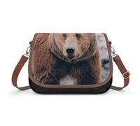 Alberta Grizzly Bear Women's Crossbody Bags Shoulder Handbag Sling Messenger Purses