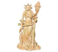 Alberte Greek Goddess White Witchcraft Hecate Figurine Hekate NeCromancy Magic Deity Powerful Pagan Witch Statue B