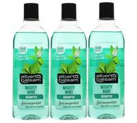 Alberto MIGHTY MINT SHAMPOO 300ml, Pack of 3 - Silicone Free Shampoo with Real Herbal Extracts & Pro-Vitamin B5, Gently Cleanses, For All Hair Types