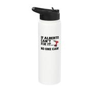 Alberto Name Can't Fix It No One Can Handyman Construction Stainless Steel Insulated Water Bottle