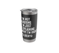 Alberto Quote Funny Birthday Custom Name Idea Engineer Stainless Steel Insulated Tumbler