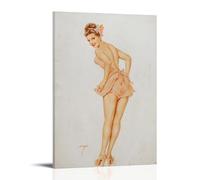 Albérto Várgas Works《Pin Up Girls No.32》Printing Posters Aesthetic Room Decor Canvas Prints Modern Wall Painting Art for Bedroom 08x12inch(20x30cm)
