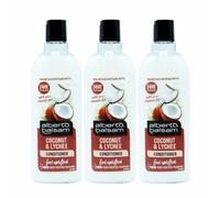 Alberto's COCONUT & LYCHEE CONDITIONER 300ml x 3 - Tropical Fragrance Shampoo with Pro-Vitamin B5 - Gently Cleanses, Leaves Hair Soft & Shiny - For All Hair Types