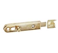 Alberts 111663 Furniture Bolt with knob Handle | Straight, with Stop Angle | Steel, Nickel-Plated | 70 x 16 mm