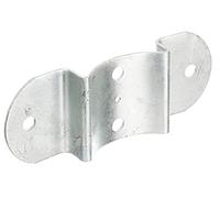 Alberts 202835 Fence Bolt Fitting | Hot-Dip Galvanised | for Posts and Semi-Circular Fence Bolt Diameter 100 mm | 70 x 180 mm