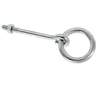 Alberts 204518 Mounting Ring Thread for Screwing Through 130 mm x Diameter 45 mm, Blue galvanised