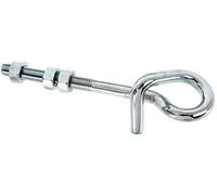 Alberts 204532 Swing Hook with Thread for Screwing Through Galvanised Blue Galvanised Length 180 mm Thread M12
