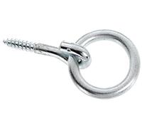 Alberts 204594 Screw Ring | galvanised Blue | to Screw in | Outer-Ø 65 mm | Inner-Ø 45 mm | Thread-Ø 10 mm | Total Length 125 mm