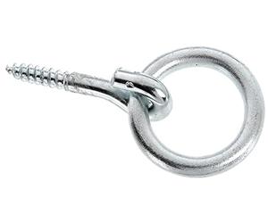 Alberts 204594 Screw Ring | galvanised Blue | to Screw in | Outer-Ø 65 mm | Inner-Ø 45 mm | Thread-Ø 10 mm | Total Length 125 mm