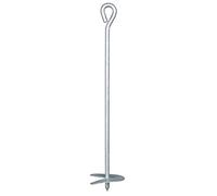 Alberts 204938 Ground Anchor for screwing in | hot-dip galvanised | Total Length 525 mm