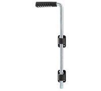 Alberts 207021 Drop Bolt | electrogalvanised, Thick-Layer-passivated with Guide Angle and Handle, Black | Bolt Ø 16 mm | 400 mm | Distance Bolt - gate 40 mm
