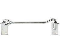 Alberts 209223 Hook and Eye | with Angle Plates or Eyelets on Plates | electrogalvanised, Thick-Layer-passivated | Length 590 mm | Hook Ø 12 mm