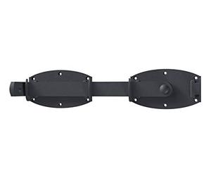 Alberts 210687 Double gate hasp Ovado | galvanised, Graphite Grey Plastic-Coated | Size 375 x 80 x 140 mm