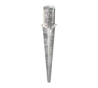 Alberts 211455 Fence Post Spike | for Round or Square Timber Posts | hot-dip galvanised | Ø 141 mm | Total Length 750 mm