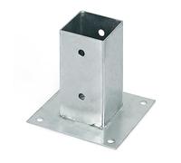 Screw-On Sleeve for Square Wooden Posts Hot-Dip Galvanised 71 x 71 mm